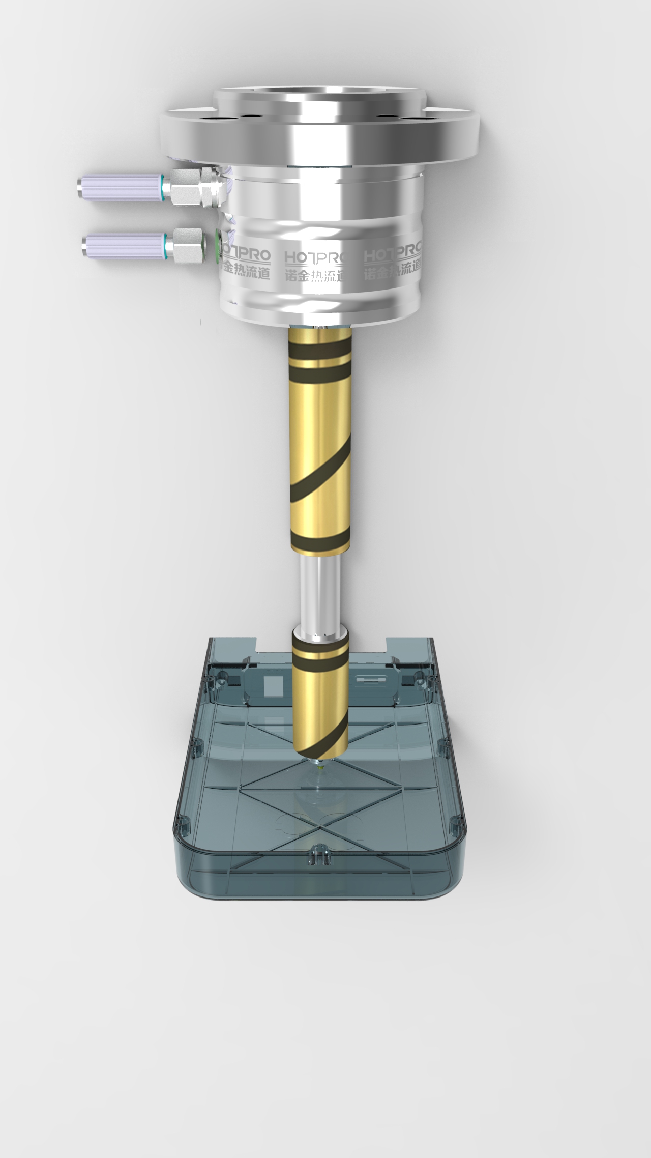 單點針閥兩段加熱熱流道係統